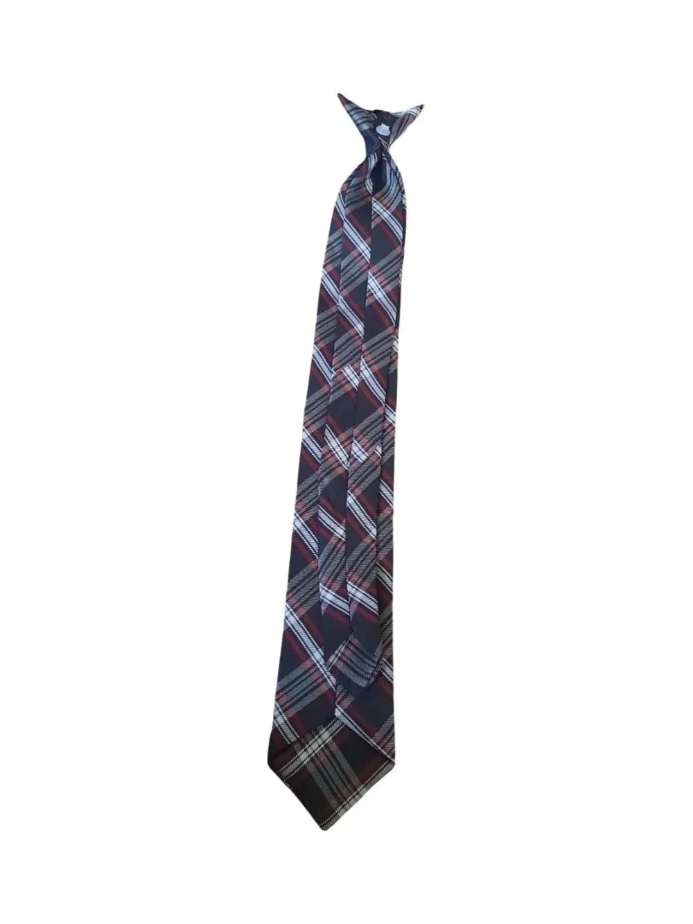 Classic Navy Plaid Men's Tie - Unbranded
